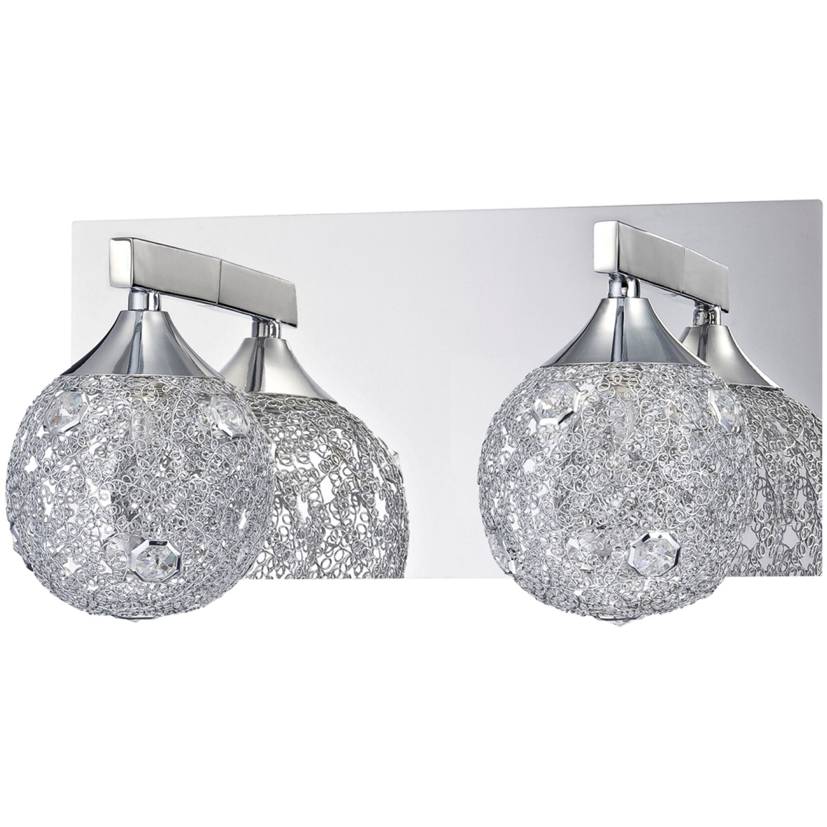 Solaro 4 Light 12 inch Chrome Vanity Light Wall Light