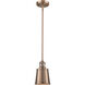 Franklin Restoration Addison LED 5 inch Antique Copper Mini Pendant Ceiling Light, Franklin Restoration