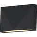 Fractal LED 3.25 inch Black Outdoor Wall Mount