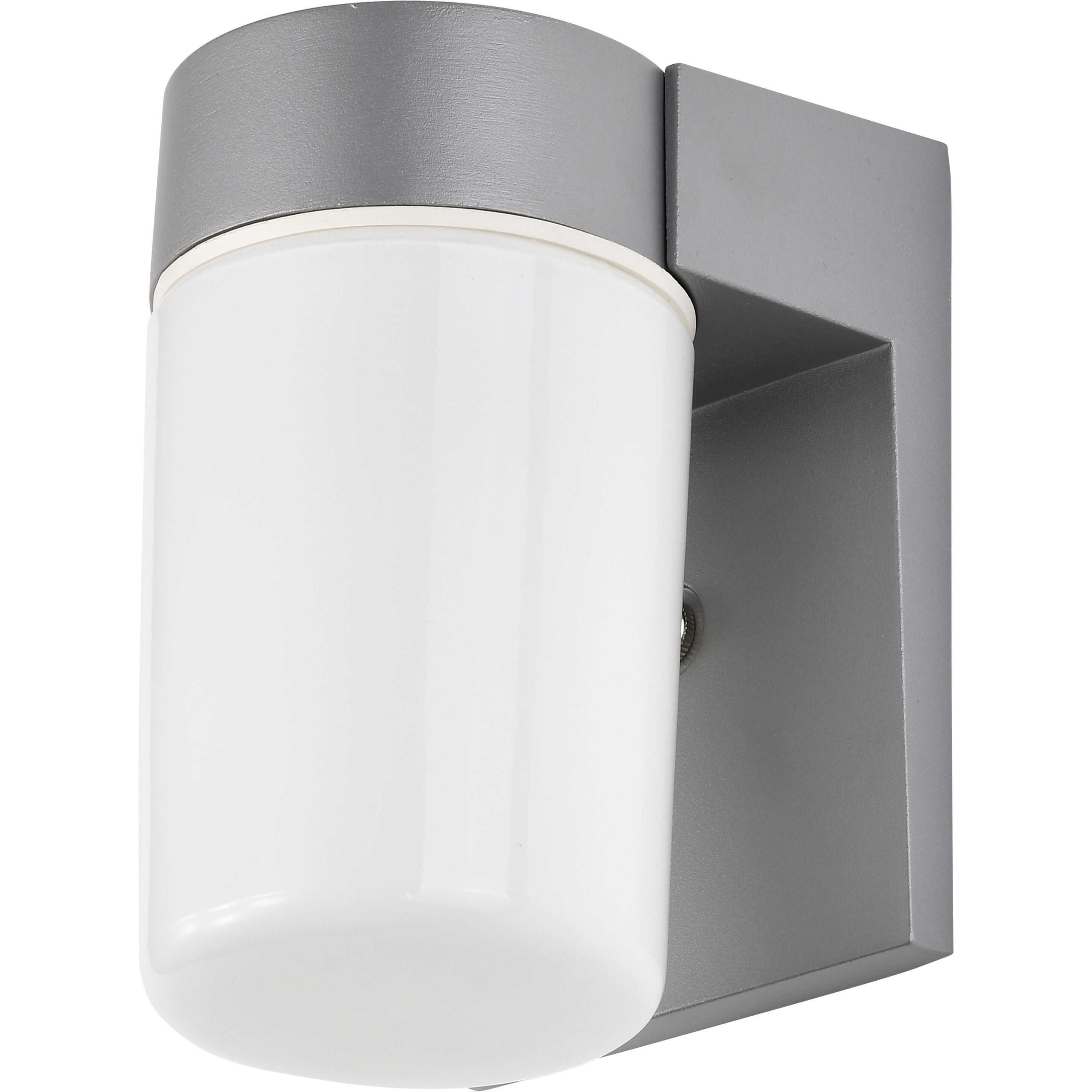 Brentwood 1 Light 8 inch Satin Aluminum Outdoor Wall Mount