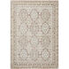Presidential 59.84 X 38.98 inch Ash/Khaki/Off-White/Sage/Metallic - Silver Machine Woven Rug in 3.25 x 5