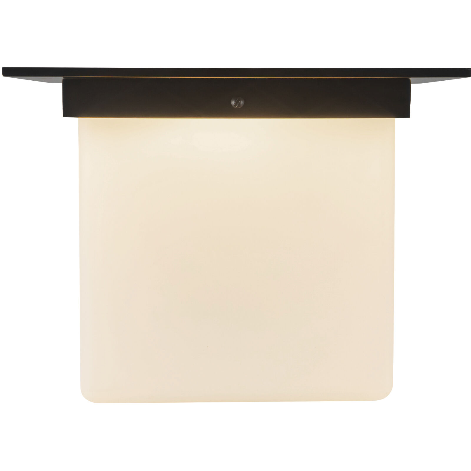 Mineral 1 Light 11.13 inch Urban Bronze and Matte Opal Glass Flush Mount Ceiling Light in Opal Glass Shade