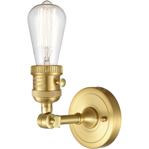 Franklin Restoration Large Bell 1 Light 8 inch Satin Gold Sconce Wall Light in Silver Plated Mercury Glass, Franklin Restoration