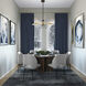 Canada LED 33.5 inch Black & Shiny Brass Chandelier Ceiling Light