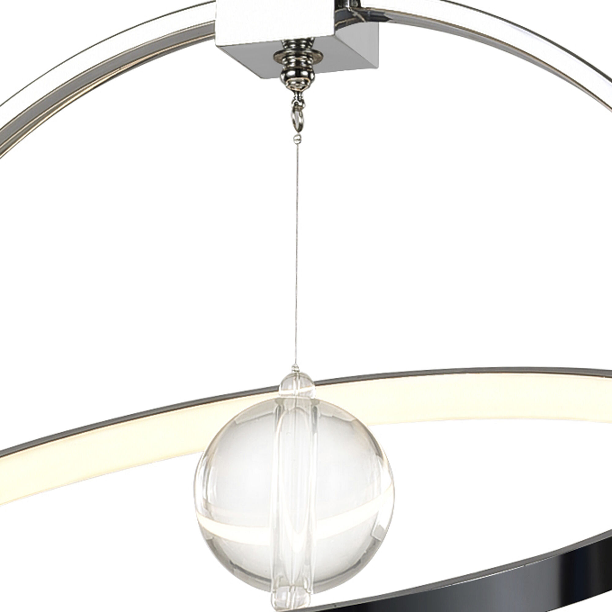 Colette LED 15 inch Chrome Chandelier Ceiling Light