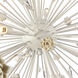 Adelaide 20 Light 59.5 inch Textured White with Clear Chandelier Ceiling Light