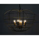 Mo 4 Light 19.5 inch Antique Brass Pendant Ceiling Light