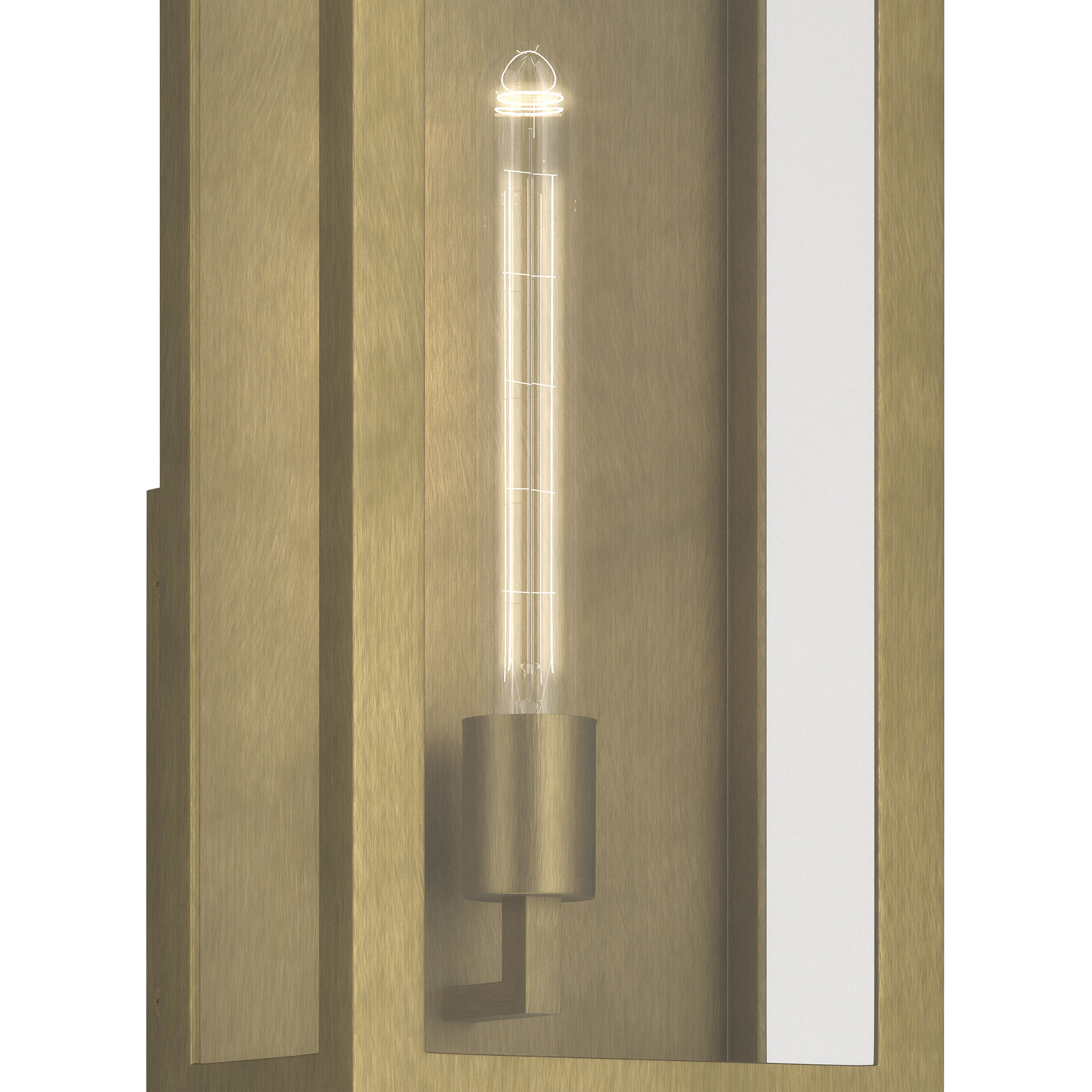Marea 1 Light 20.25 inch Natural Brass Outdoor Wall Light