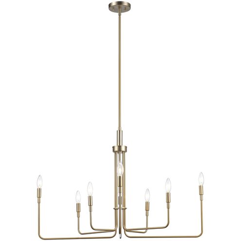 Juniper 8 Light 36 inch Antique Gold Chandelier Ceiling Light