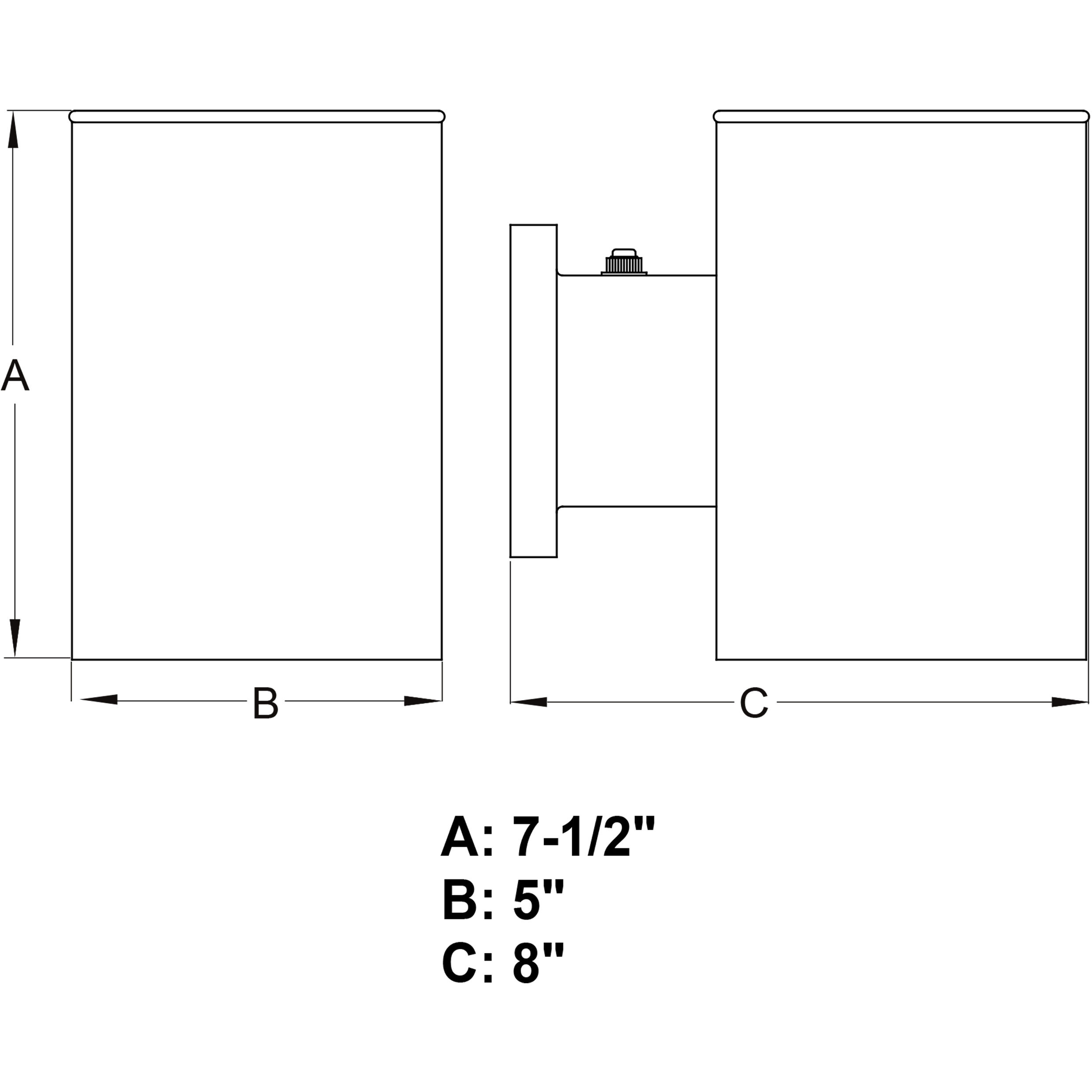 Chiasso LED 7.5 inch Textured Black Outdoor Wall