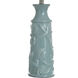 Walton Ceramic 28.75 inch 100.00 watt Blue Ocean Crush and Polished Nickel Table Lamp Portable Light in Blue Glazed