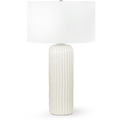 Caldon 28.75 inch 150.00 watt White Table Lamp Portable Light