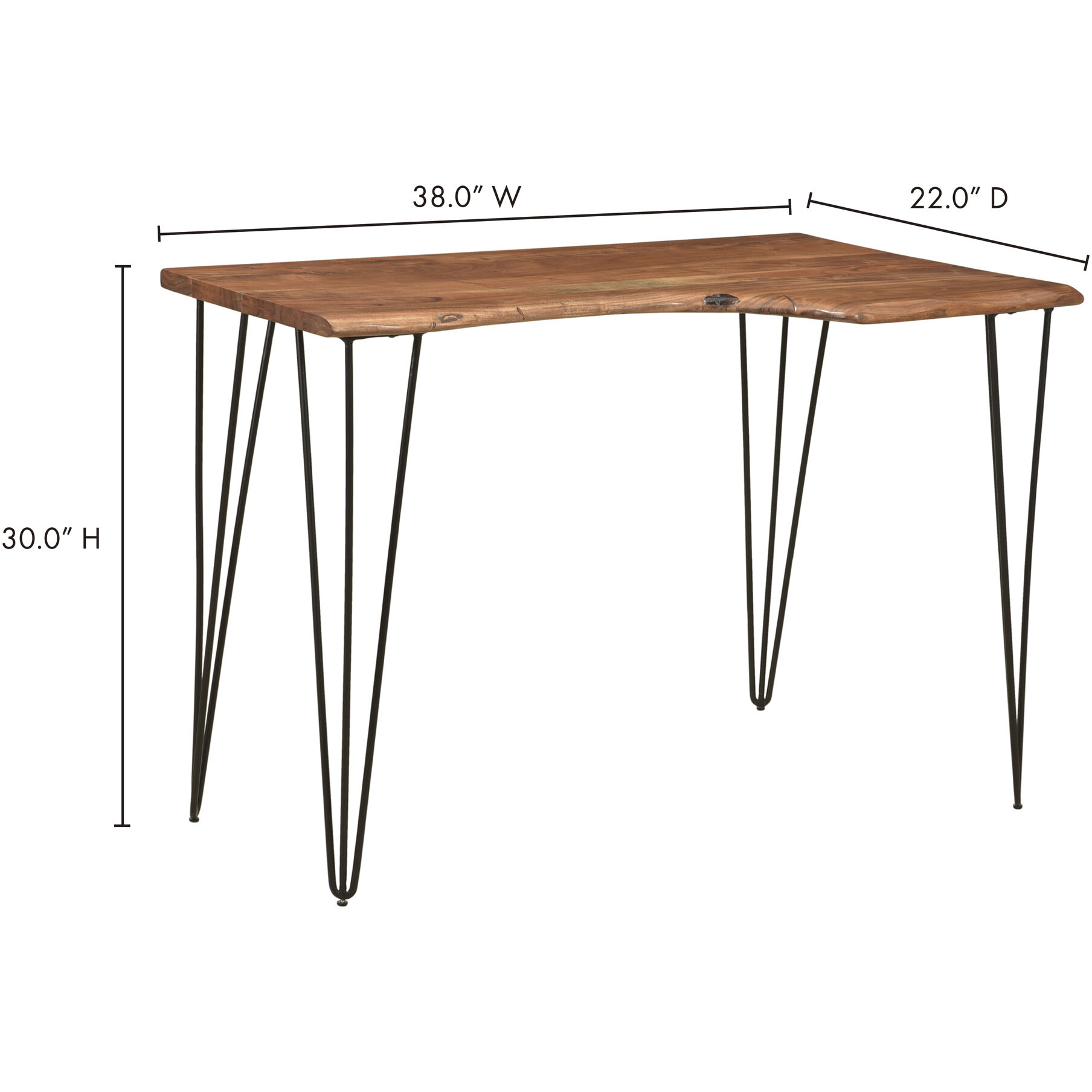 Luka 44 X 24 inch Natural Desk