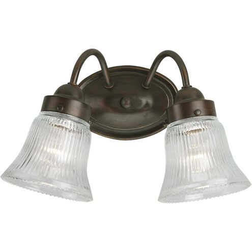 Clarence 2 Light 11.75 inch Antique Bronze Bath Vanity Wall Light