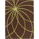 Forum 180 X 144 inch Olive, Dark Brown Rug