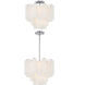 Addis 4 Light 17.75 inch Polished Chrome Chandelier Ceiling Light in White