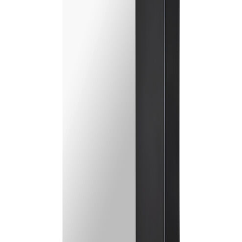 Salima 36 X 24 inch Matte Black and Clear Mirror