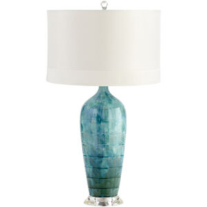 Elysia 29 inch 100.00 watt Blue Glaze Table Lamp Portable Light