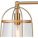 Merrick 3 Light 24 inch Satin Brass Vanity Light Wall Light