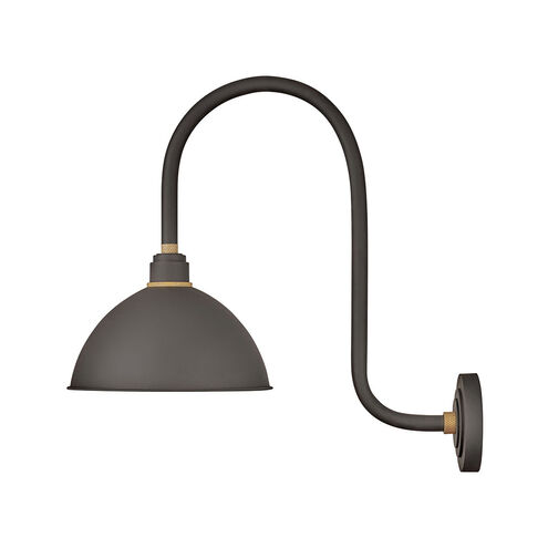 Foundry Dome 1 Light 24 inch Museum Bronze/Brass Outdoor Wall Mount