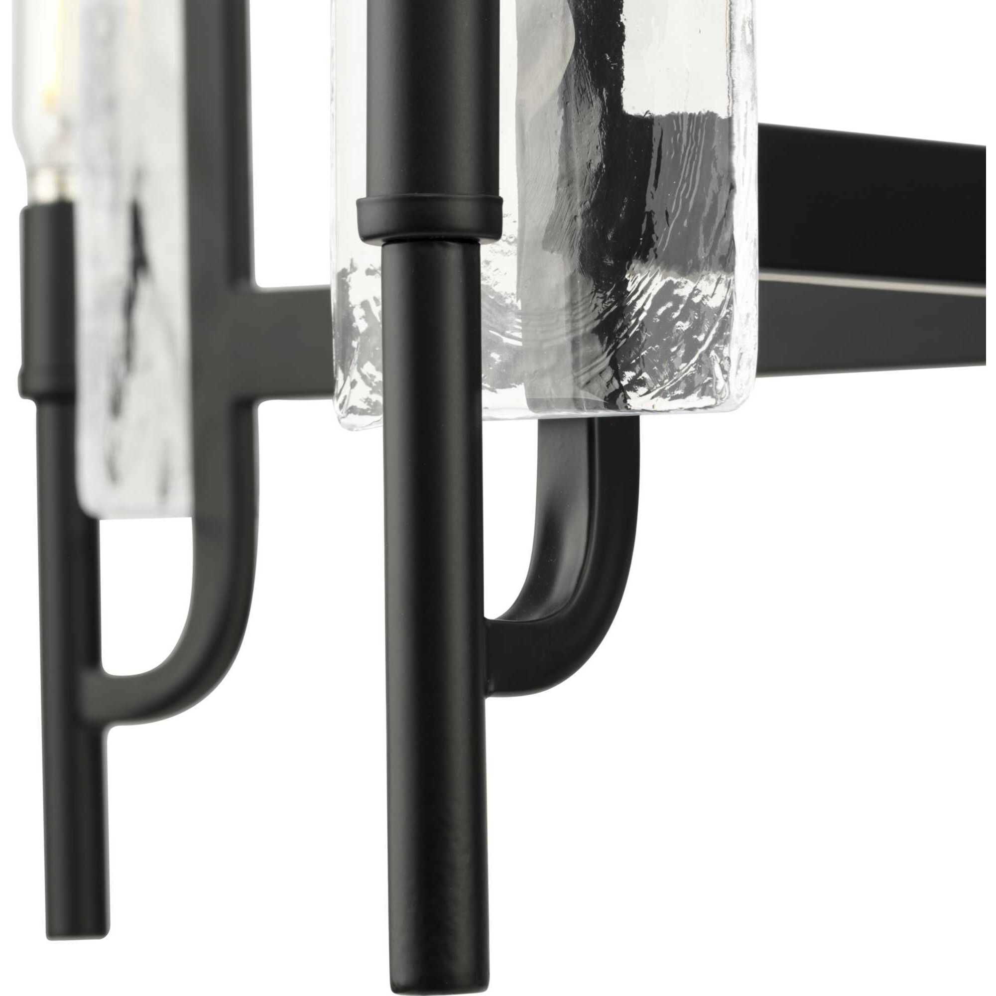 Rivera 5 Light 30 inch Matte Black Chandelier Ceiling Light, Design Series