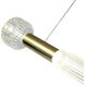 Canada LED 8 inch Gold LED Chandelier Ceiling Light
