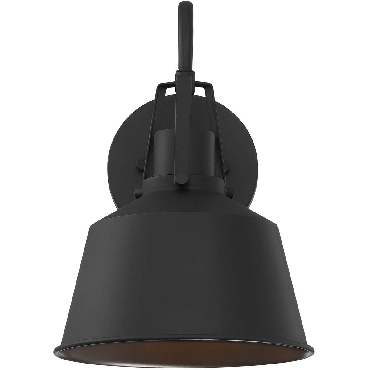 Farmhouse Outdoor Wall Lantern in Black