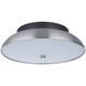 Soul LED 13 inch Flat Black / Brushed Polished Nickel Flushmount Ceiling Light