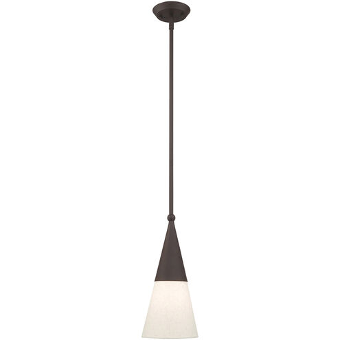 Stockholm 1 Light 7 inch Bronze Mini Pendant Ceiling Light