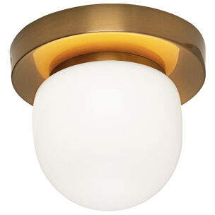 Pizzazz LED Aged Gold Brass Wall Sconce Wall Light