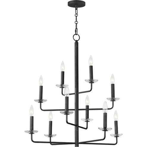 Madeira 10 Light 30.25 inch Anthracite Chandelier Ceiling Light