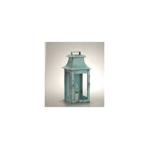 Concord 1 Light 13 inch Verdi Gris Outdoor Wall Lantern in Clear Glass, No Chimney, Candelabra