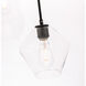 Gene 3 Light 17 inch Black Pendant Ceiling Light