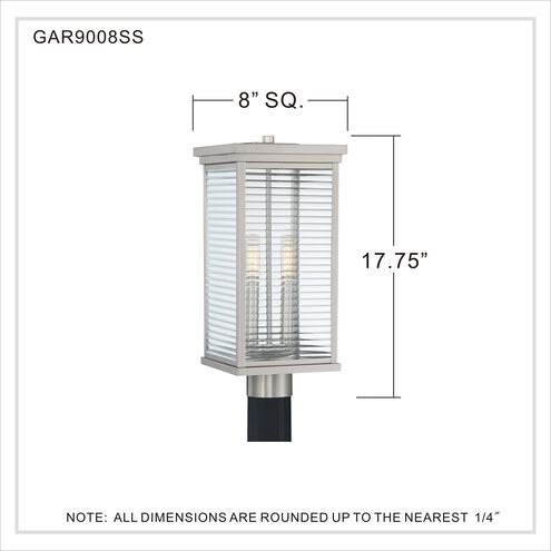 Gardner 2 Light 17.75 inch Stainless Steel Outdoor Post Light