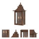 St. Charles 2 Light 20 inch Copper Patina Exterior Wall Mount