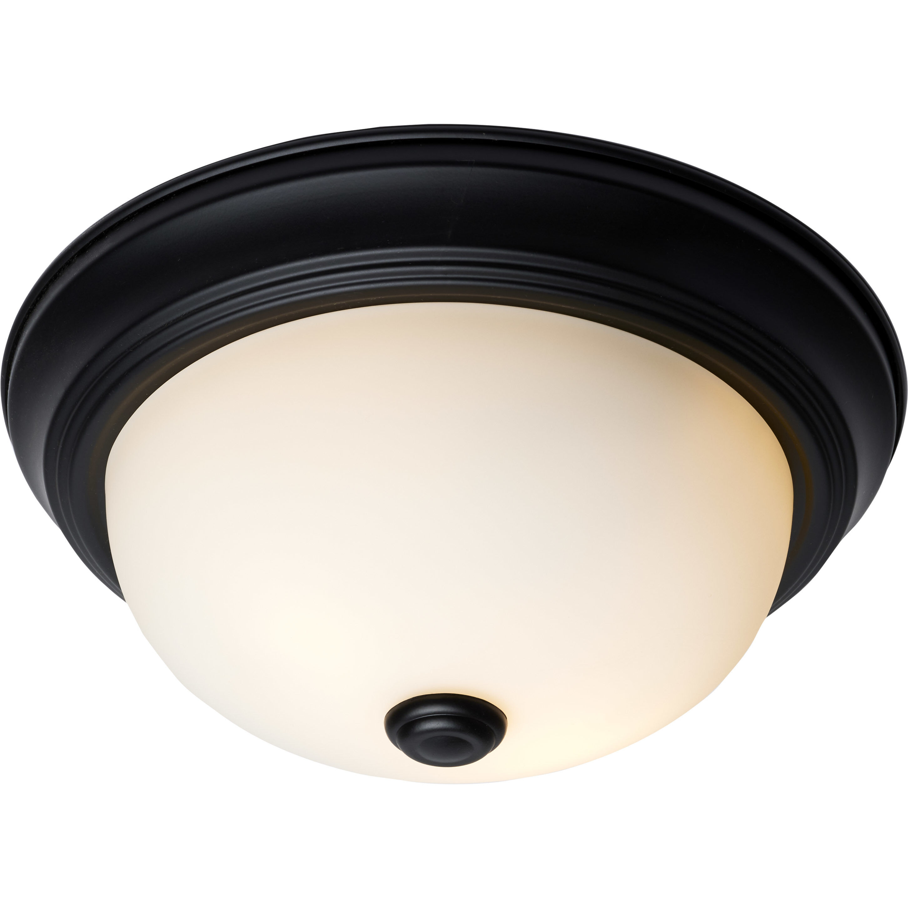 Brentwood 2 Light 11.38 inch Matte Black Flush Mount Ceiling Light