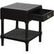 Samantha 20 X 15.75 inch Black and Antique Gold Accent Table