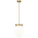 Gideon 1 Light 12.5 inch Modern Gold Pendant Ceiling Light