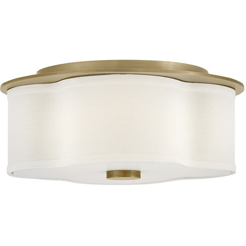 Delaney 2 Light 14 inch Heritage Brass Flush Mount Ceiling Light