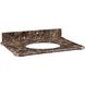 Malago 31 X 22 X 1 inch Dark Brown with Light Brown Vanity Top, Undermount Sink