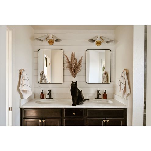 Talia 2 Light 21 inch Aged Brass/Dove Gray Wall Sconce Wall Light