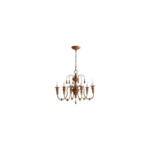 Salento 6 Light 25 inch French Umber Chandelier Ceiling Light