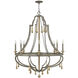 Cordoba LED 36 inch Distressed Iron Chandelier Ceiling Light