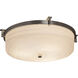 Era 2 Light 16 inch Brushed Nickel Flush Mount Ceiling Light