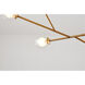 Canada 7 Light 14 inch Brass Chandelier Ceiling Light