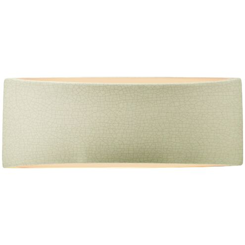 Ambiance 1 Light 13 inch Celadon Green Crackle Wall Sconce Wall Light