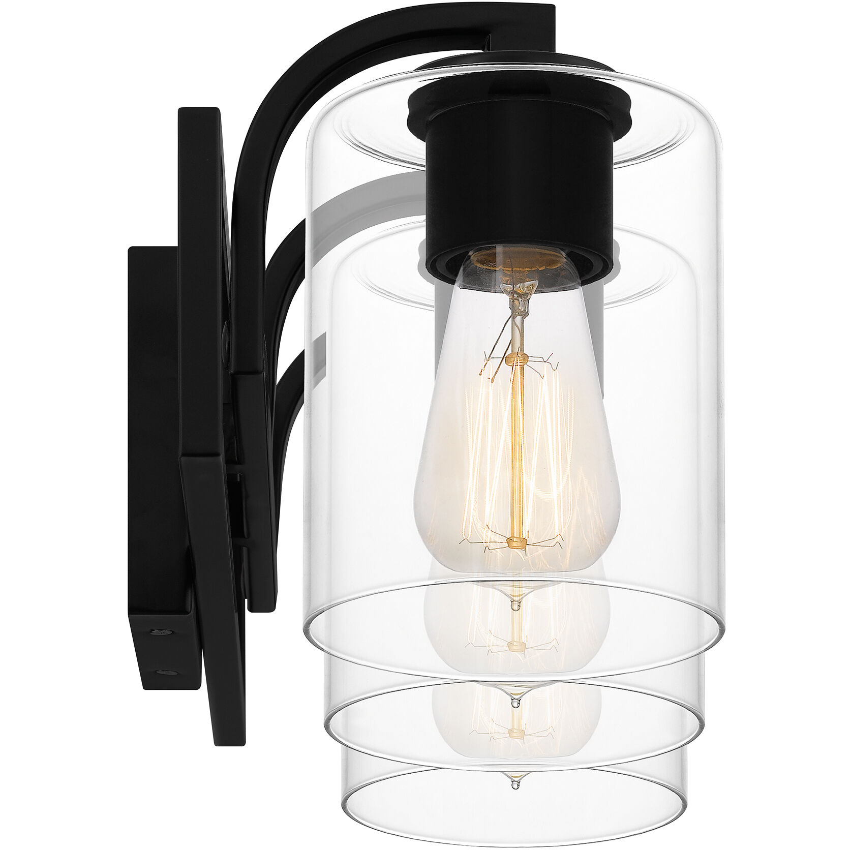 Lansdowne 3 Light 24 inch Matte Black Bath Light Wall Light