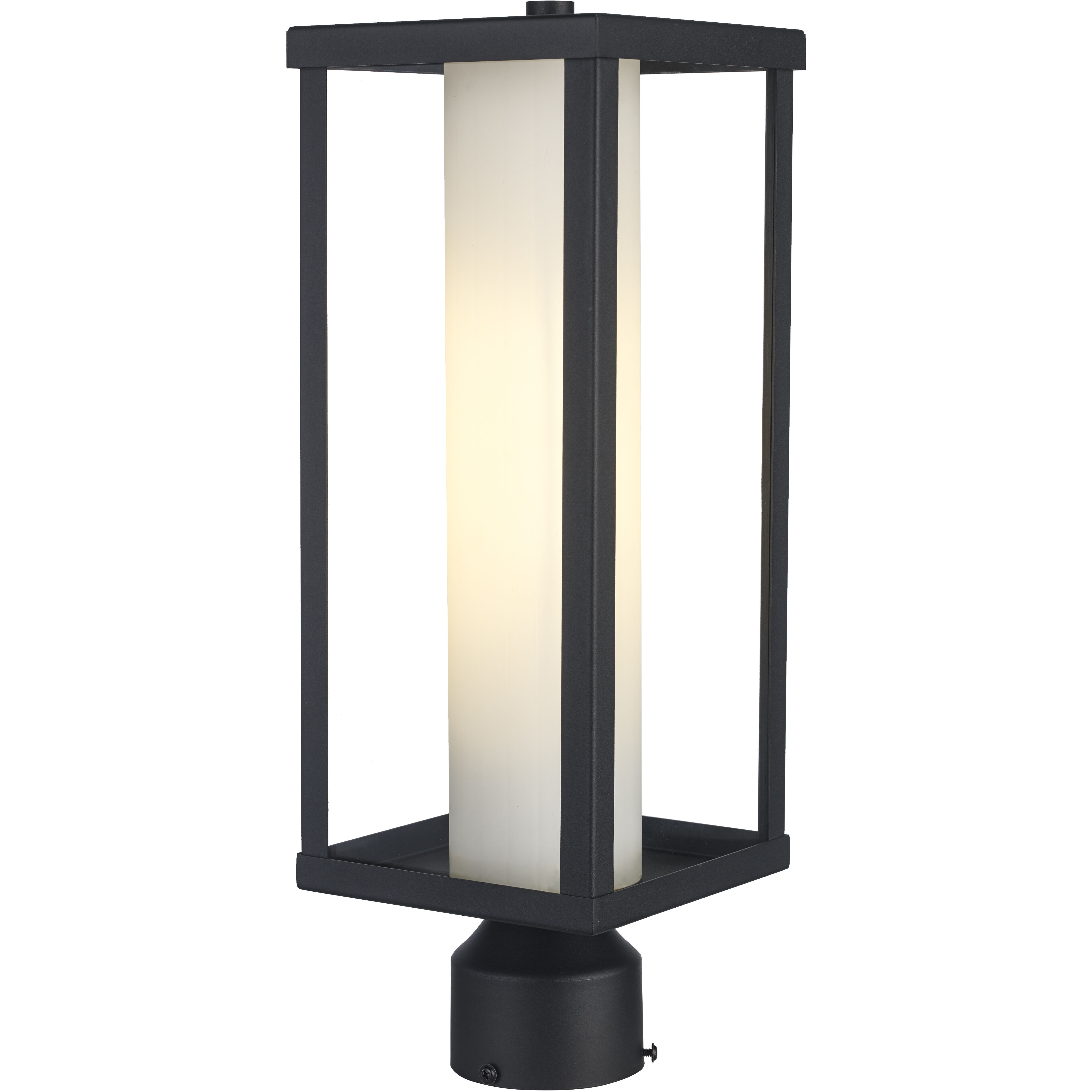 Adler 1 Light 18 inch Black Outdoor Post Lantern