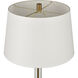 Roseden Court 62 inch 150 watt Clear with Aged Brass Floor Lamp Portable Light