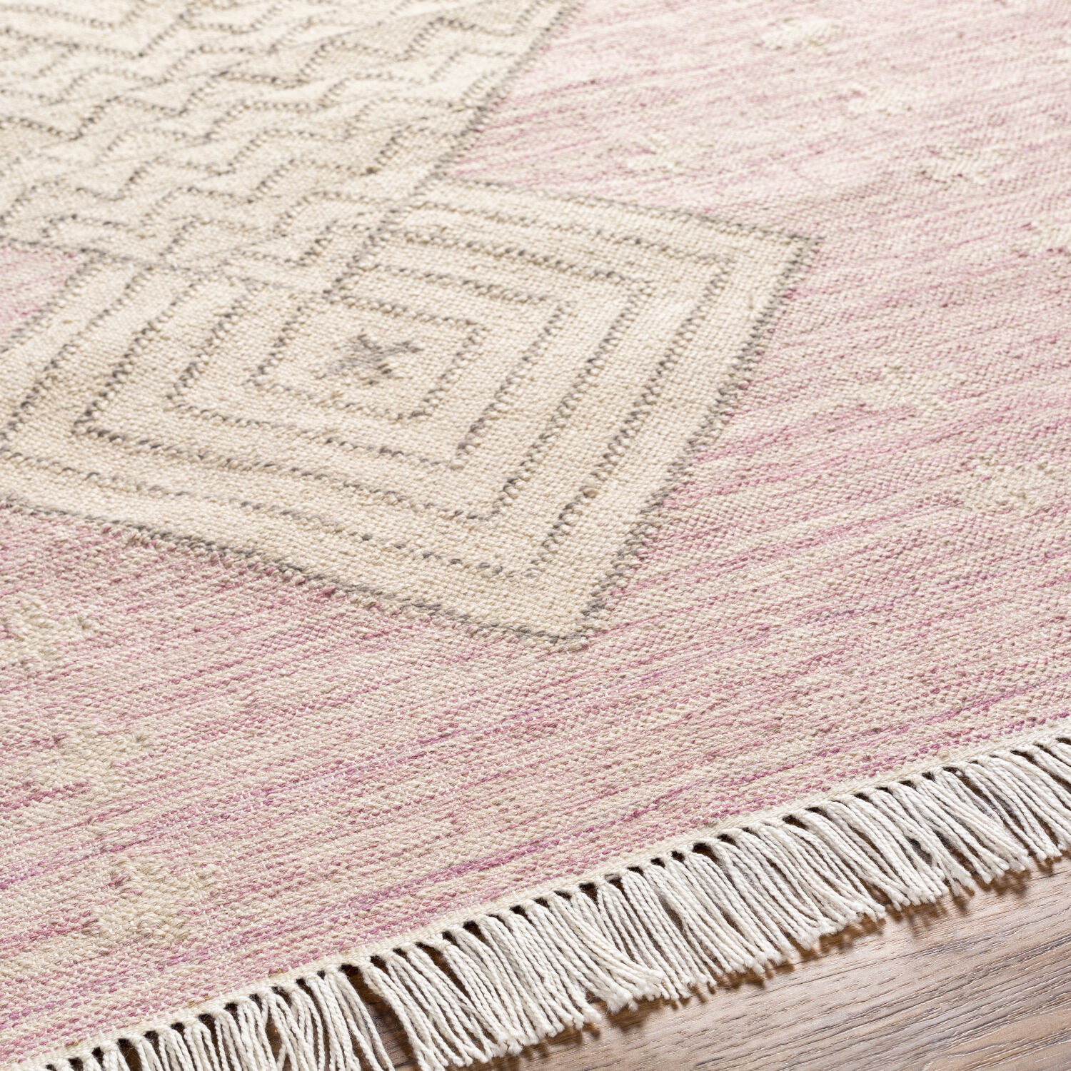 Bursa 120 X 96 inch Dusty Pink Rug, Rectangle